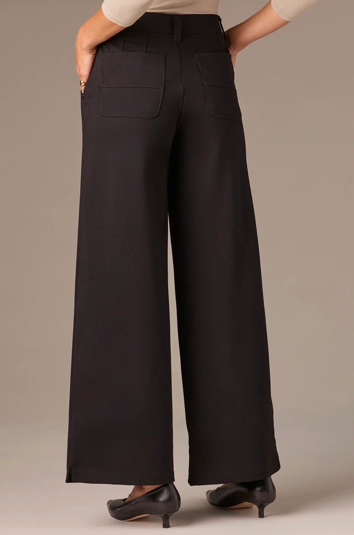 Wit & Wisdom Whitney Skyrise Wide Leg Pants Black