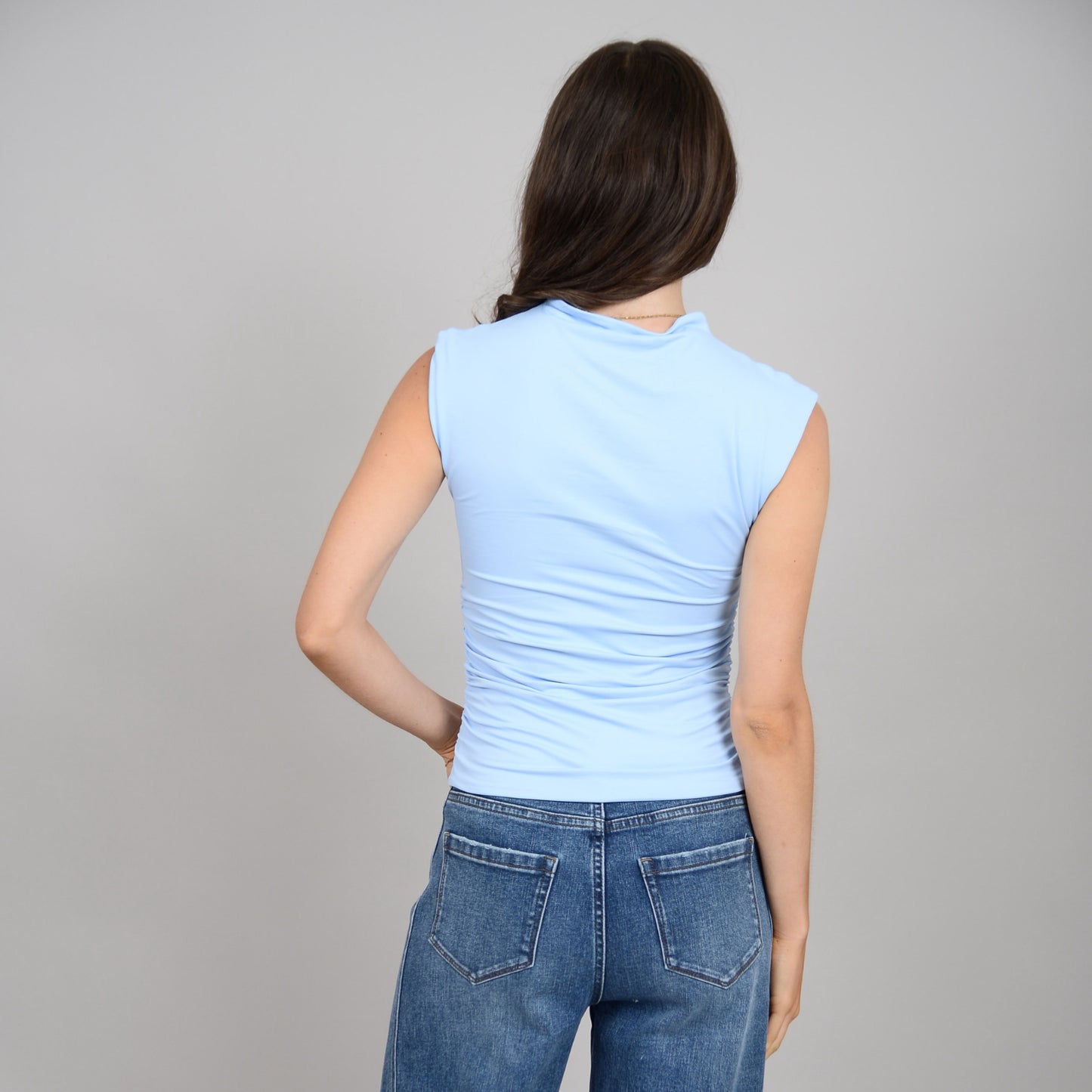Second Skin Yve Top Light Blue