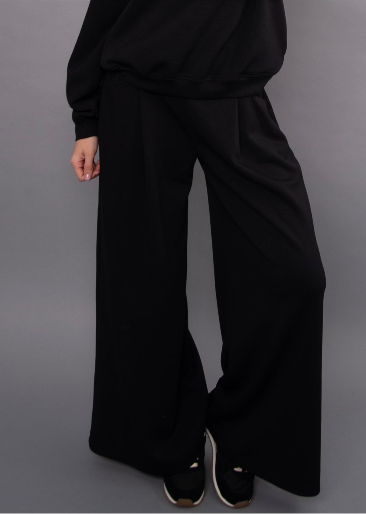 RD Style Caressa Pull On Wide Leg Pants Black