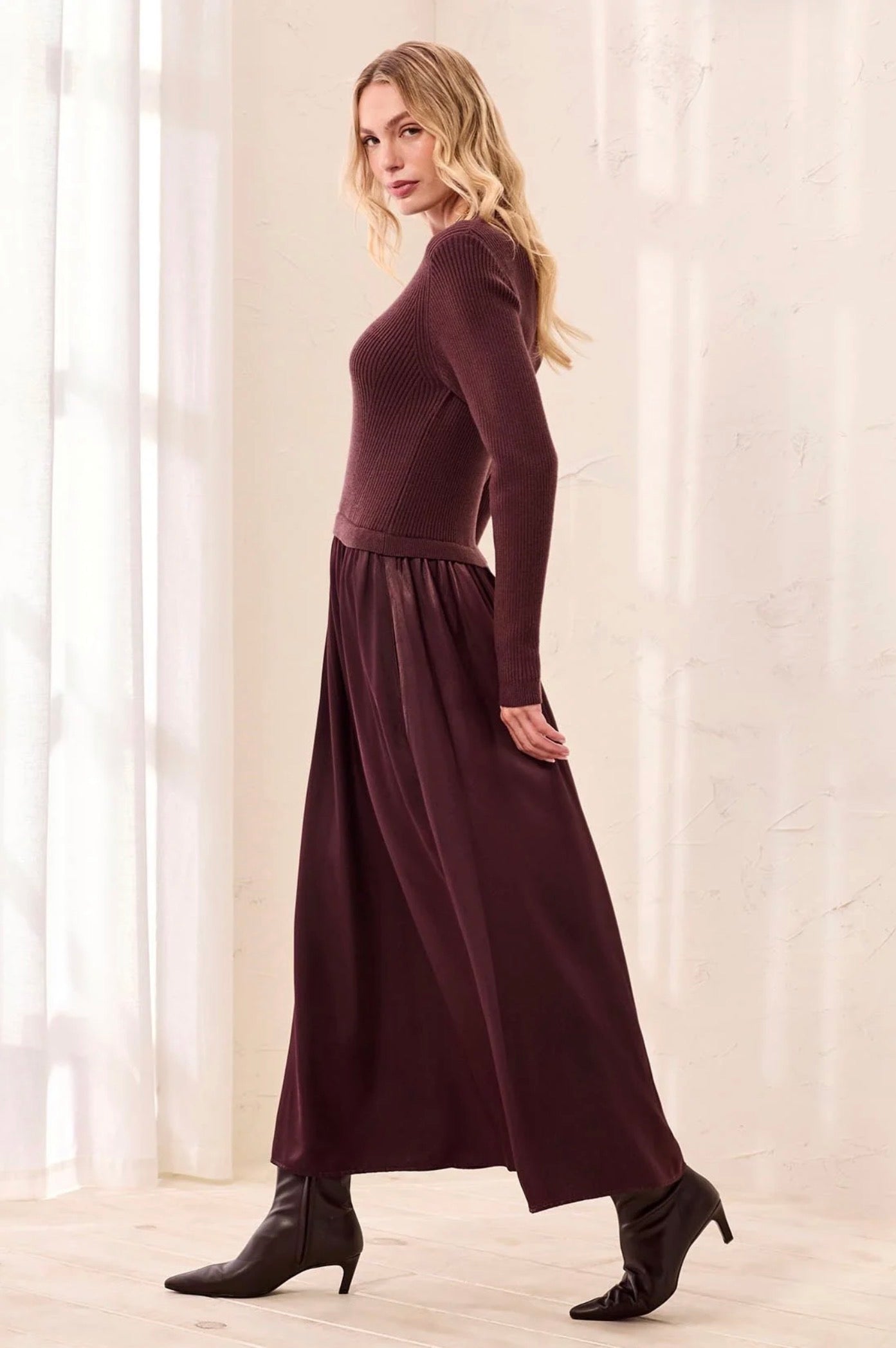 Tribal Mixed Media Maxi Dress