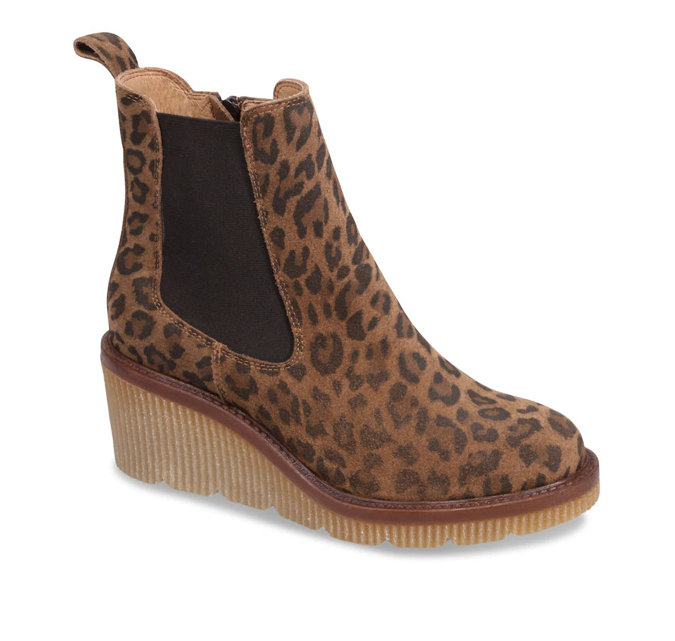 Averie Leopard Suede Boot by Miz Mooz