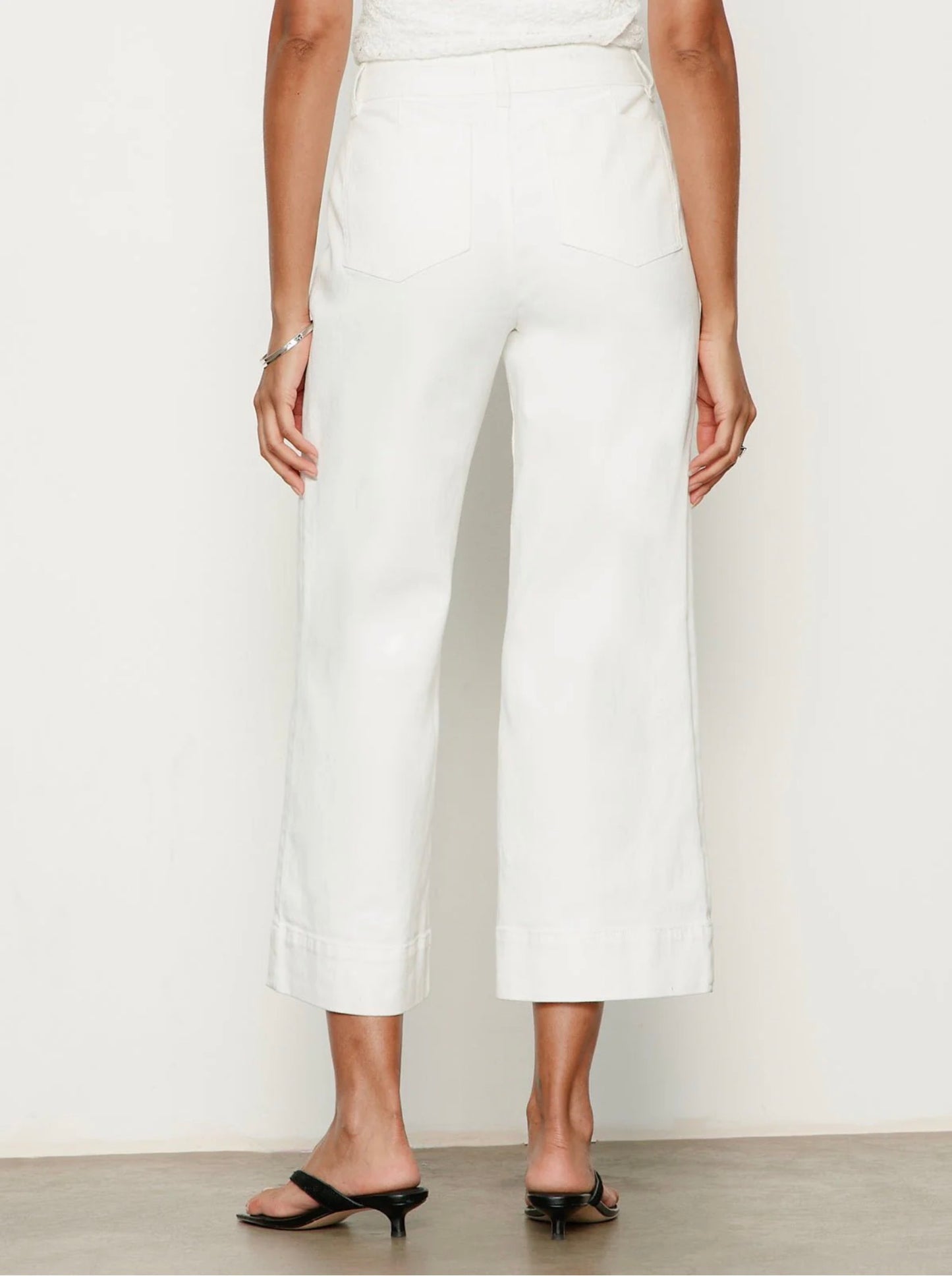 Sanctuary The Marine Jean Bleached White
