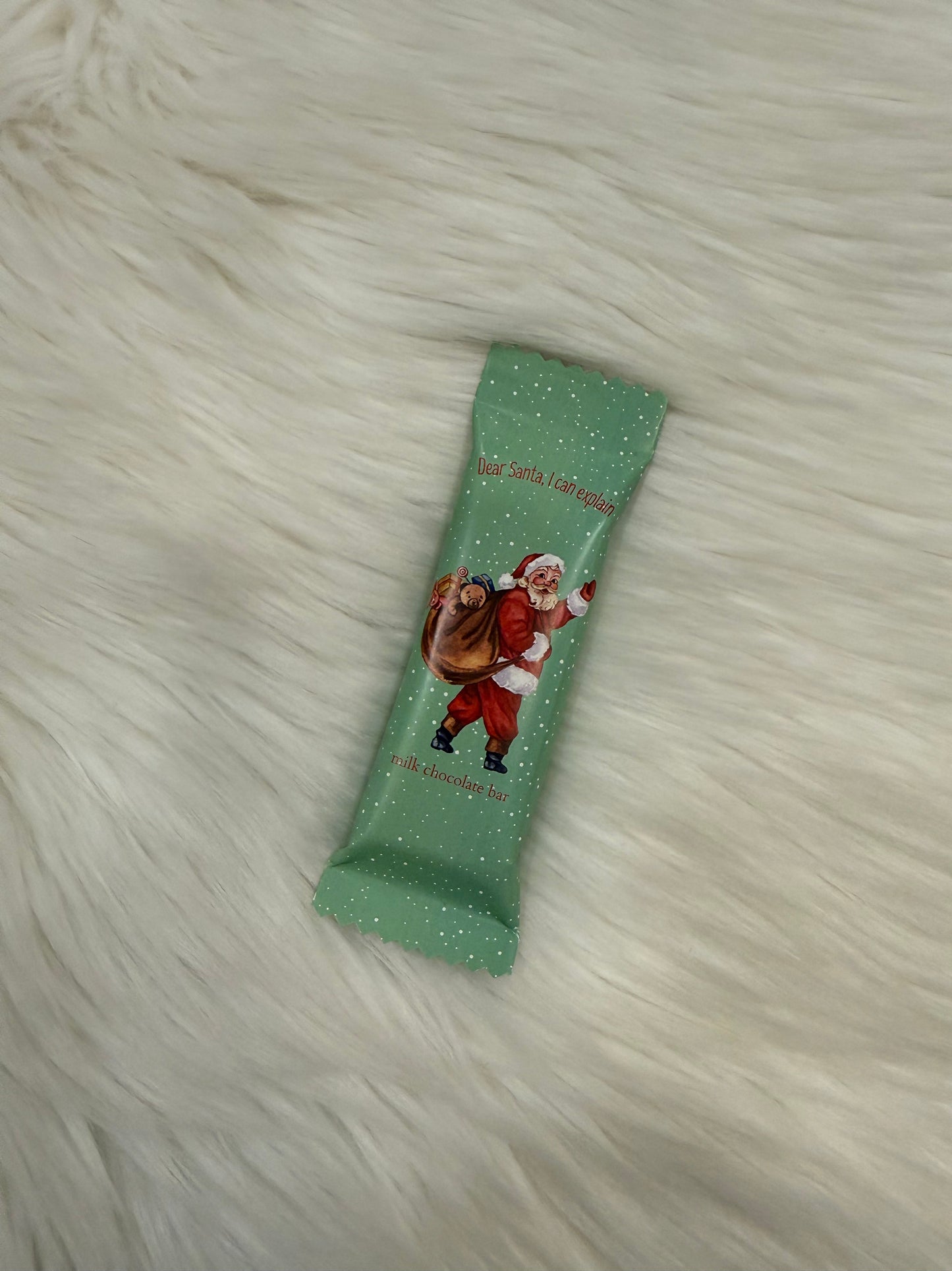 Oodles of Chocolates Dear Santa I Can Explain Mini Chocolate Bar