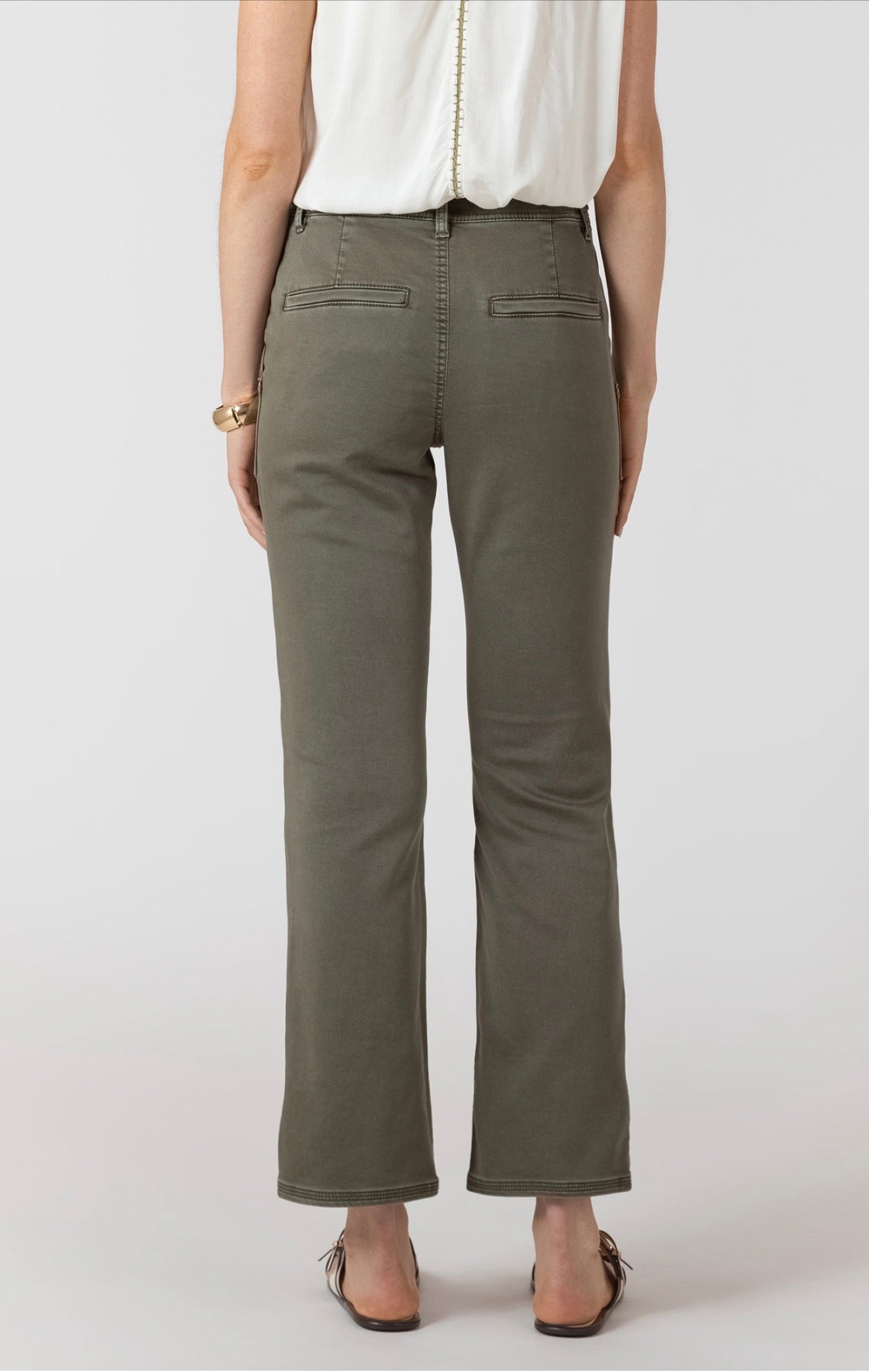 Dex Relaxed Twill Pants Army Green