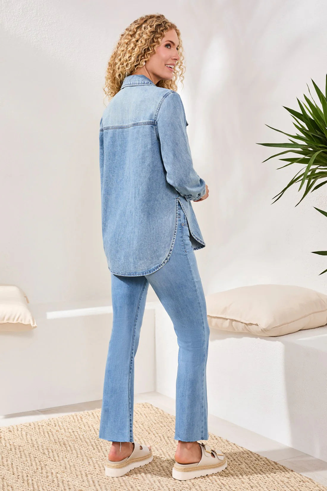 Tribal Classic Soft Denim Shirt