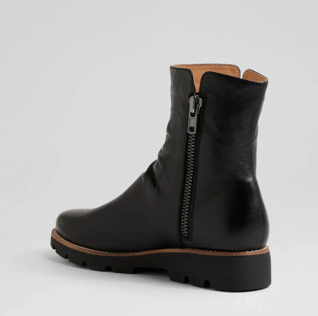 Django & Juliette Dixeya Ankle Leather Boot Black