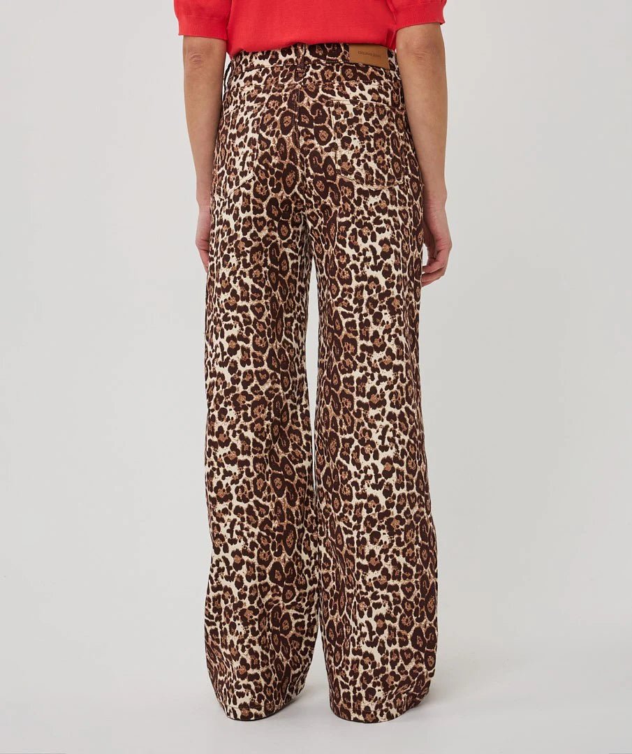 Esqualo Leopard Print Jeans
