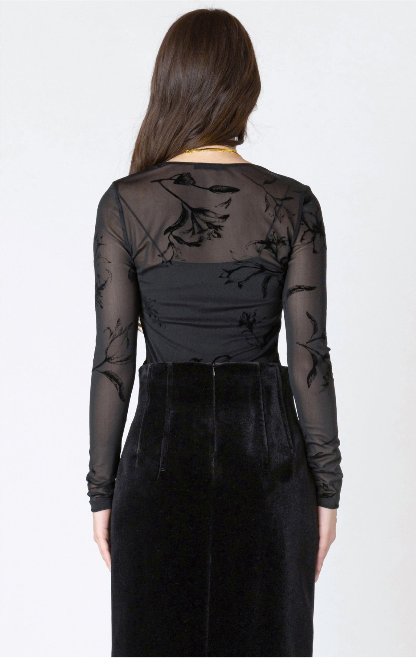 Dex Burnout Patterned Bodysuit