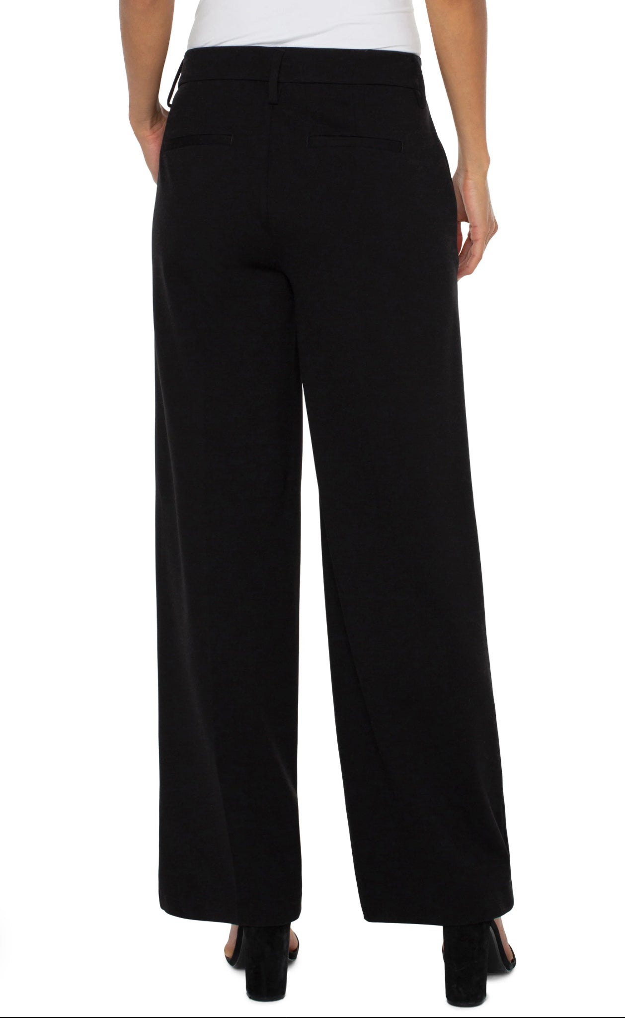 Liverpool Kelsey Wide Leg Pants Black