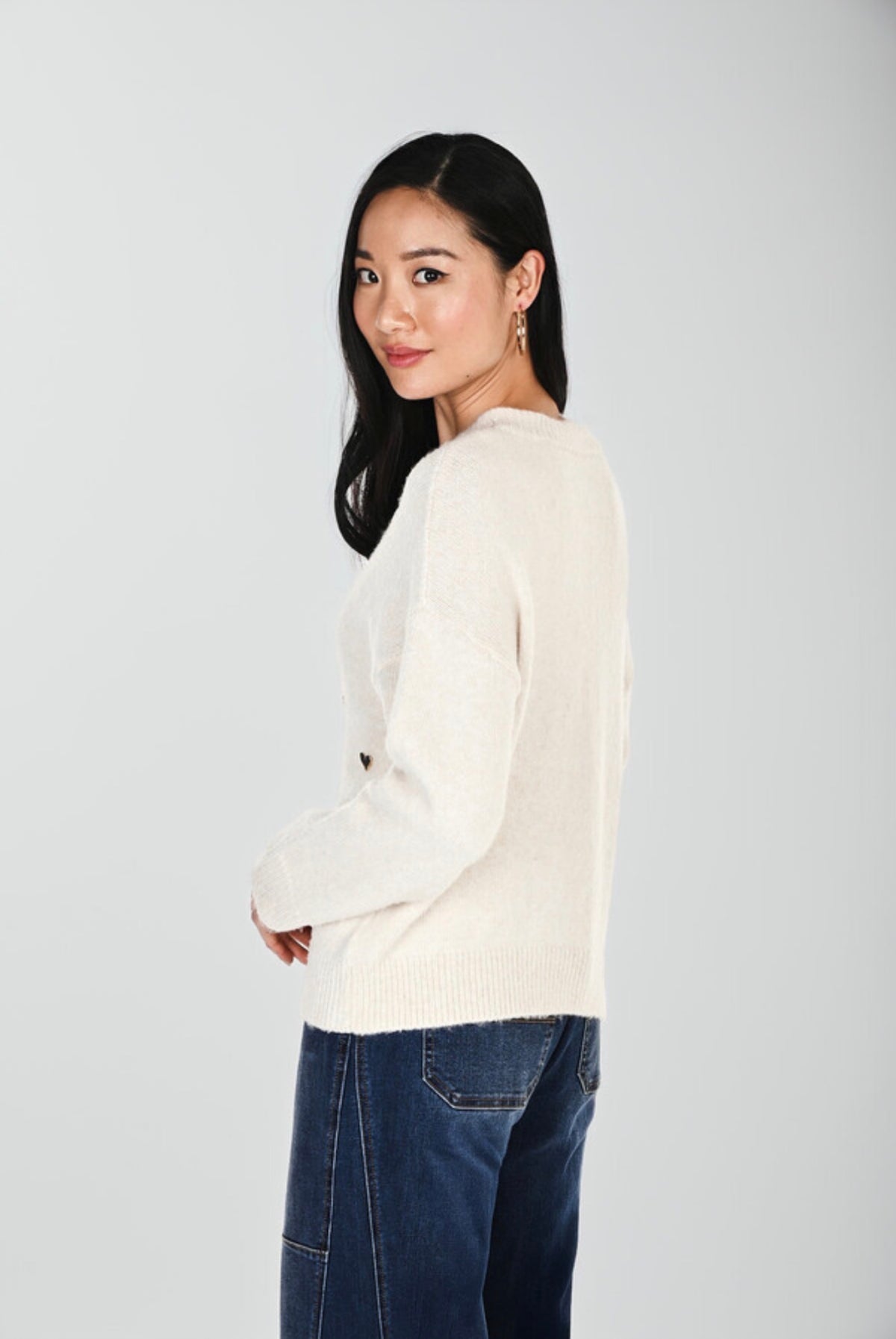 Frank Lyman Embellished Crewneck Sweater 264867