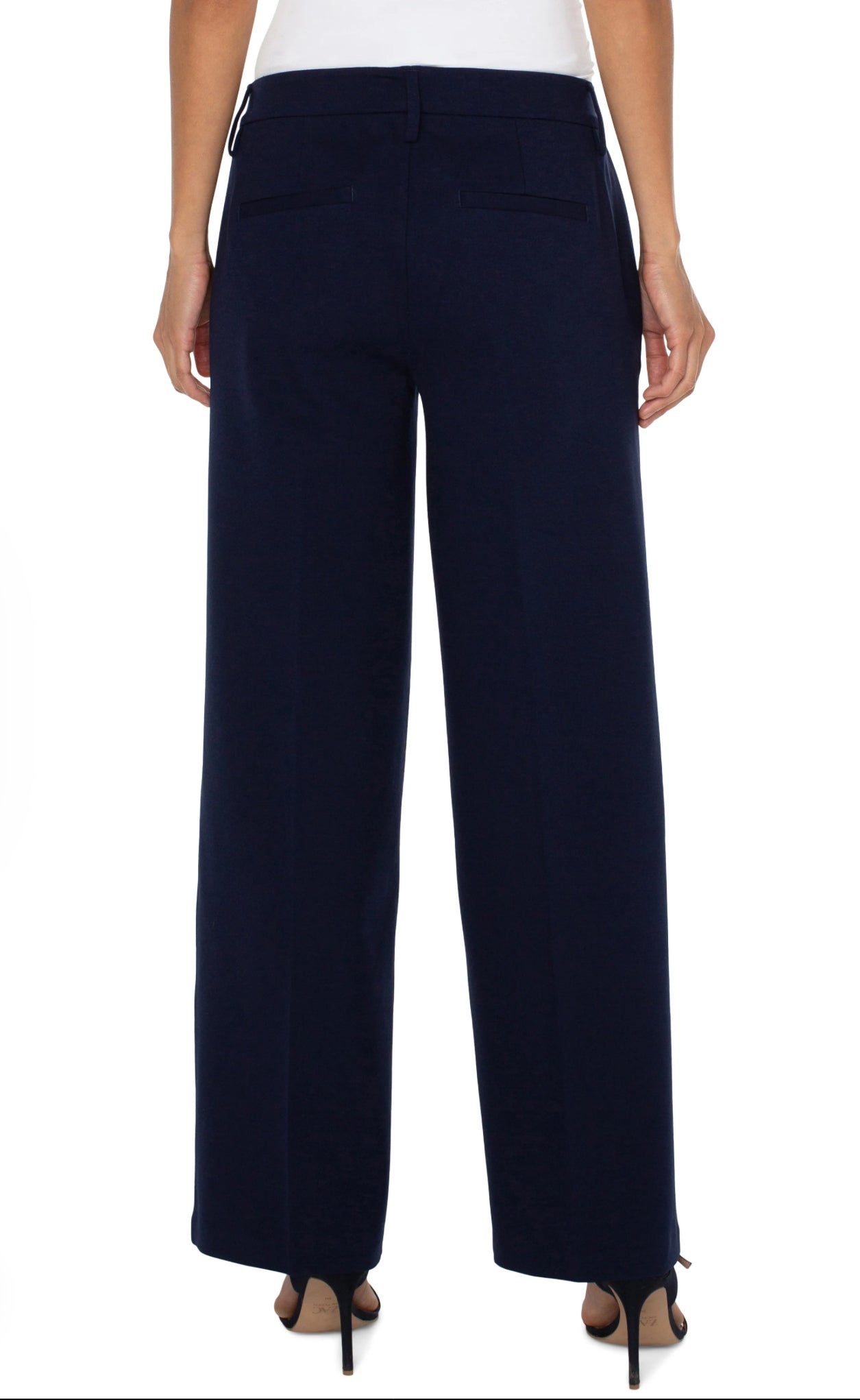 Liverpool Kelsey Wide Leg Pants Cadet Blue