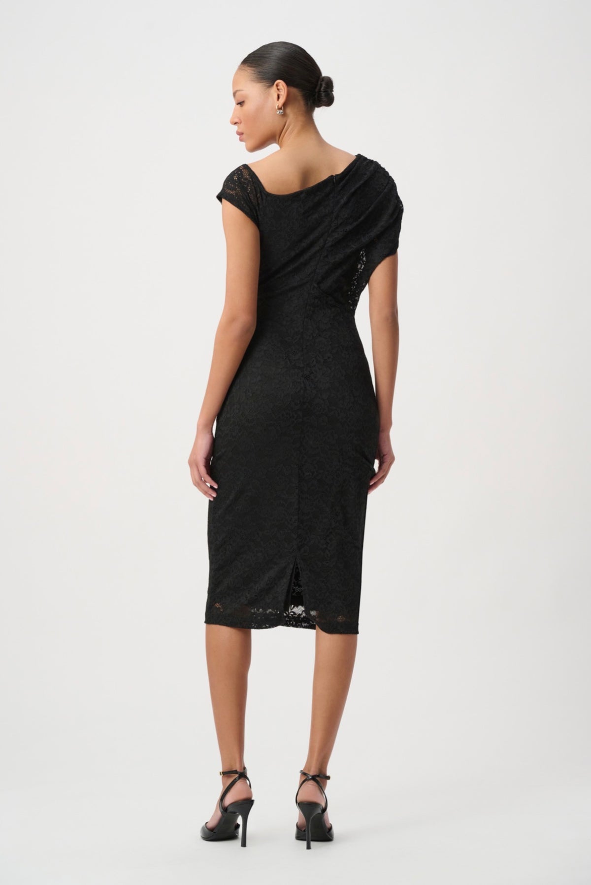 Joseph Ribkoff Lace Off-Shoulder Sheath Dress 264200