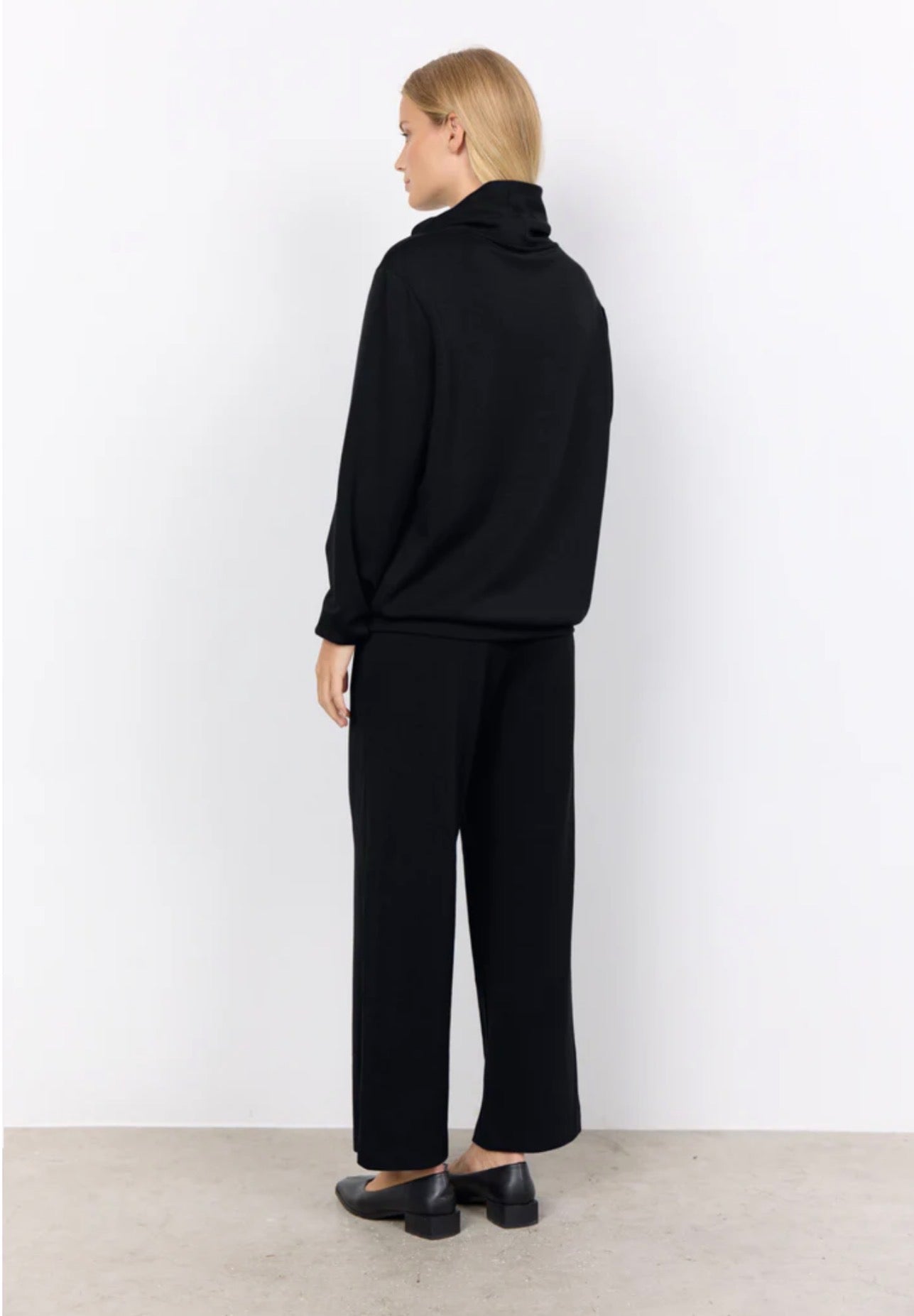 Soya Concept Banu High Neck Sweatshirt Black