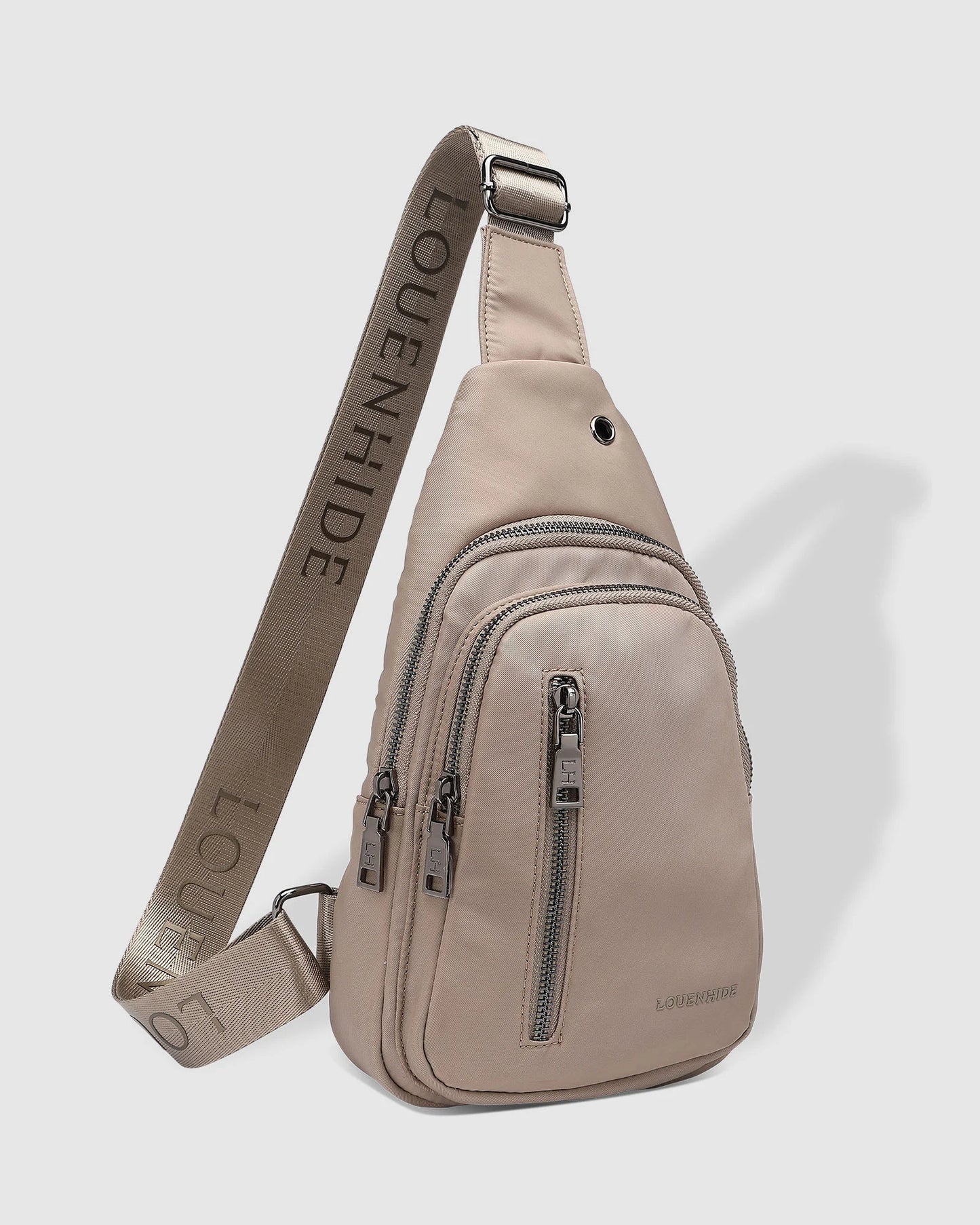 Louenhide Boyd Nylon Sling Bag Beige