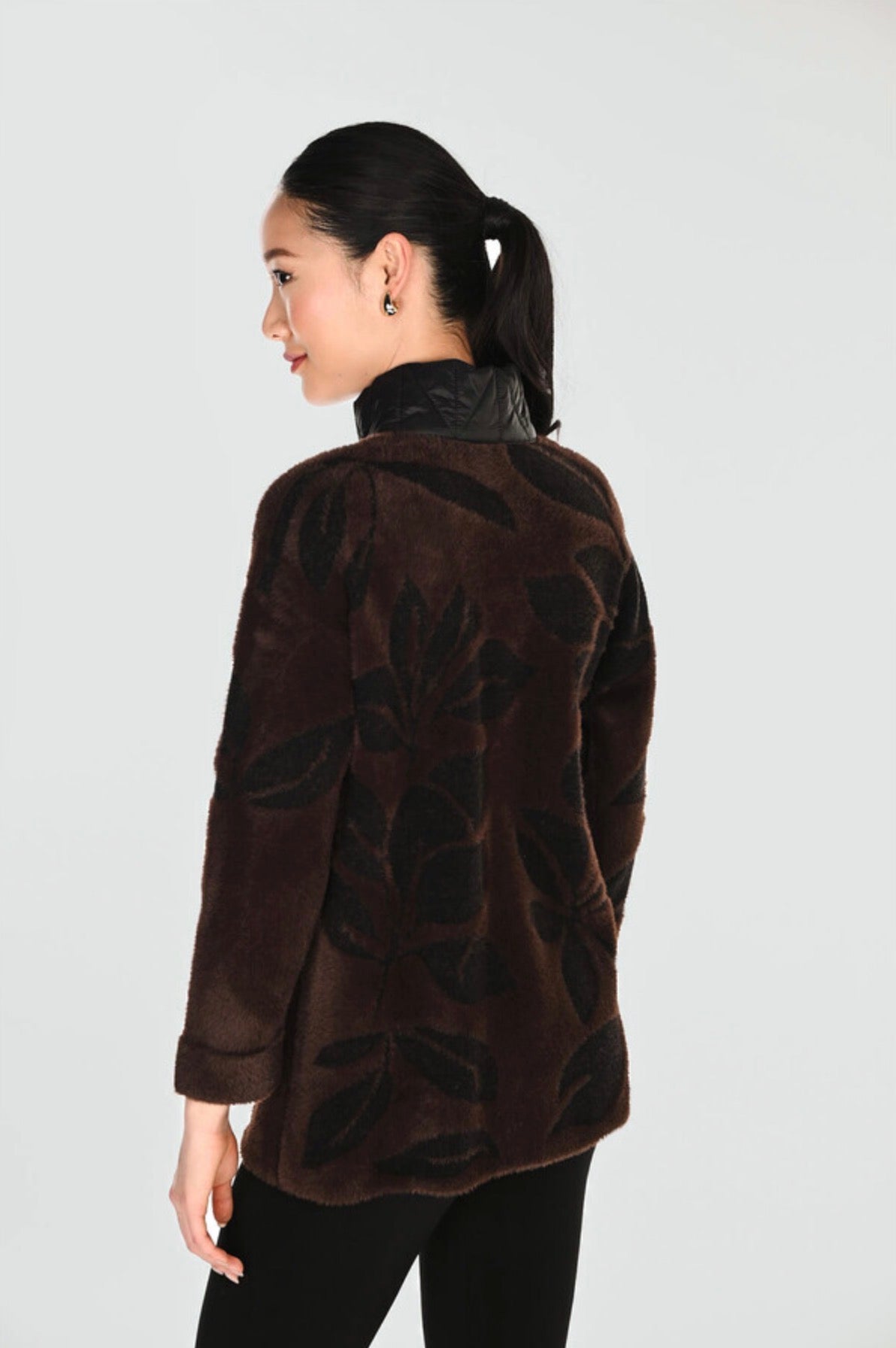 Frank Lyman Soft Knit Button Up Coat 263794