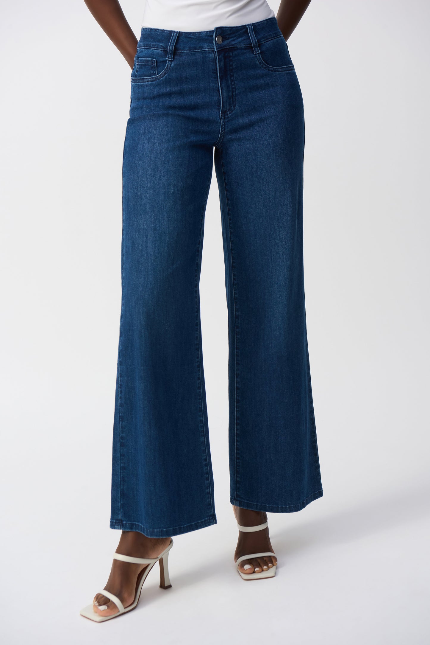 Joseph Ribkoff Goldie Classic Wide-Leg Stretch Jeans 251968