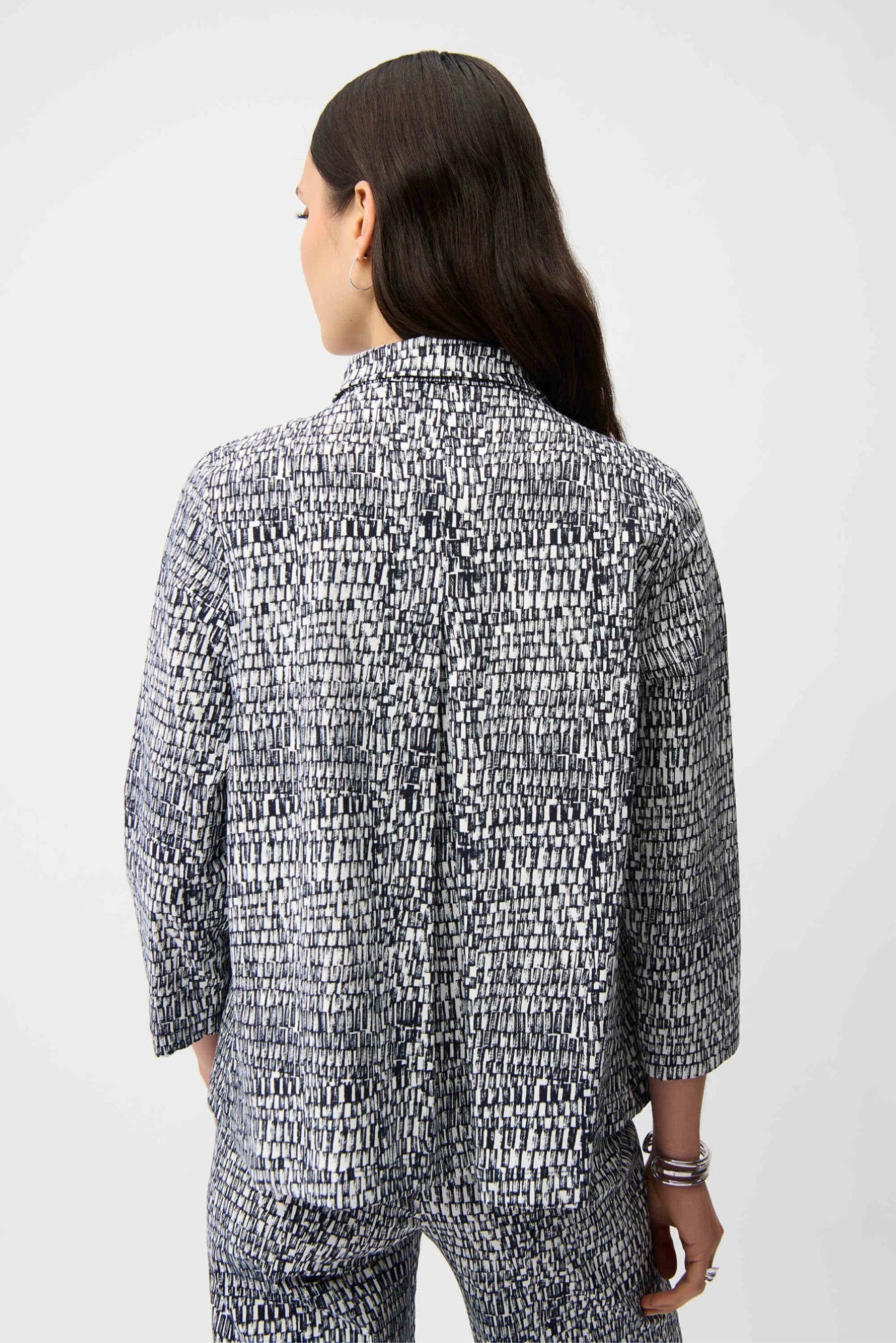 Joseph Ribkoff Millennium Abstract Print Trapeze Jacket 261003