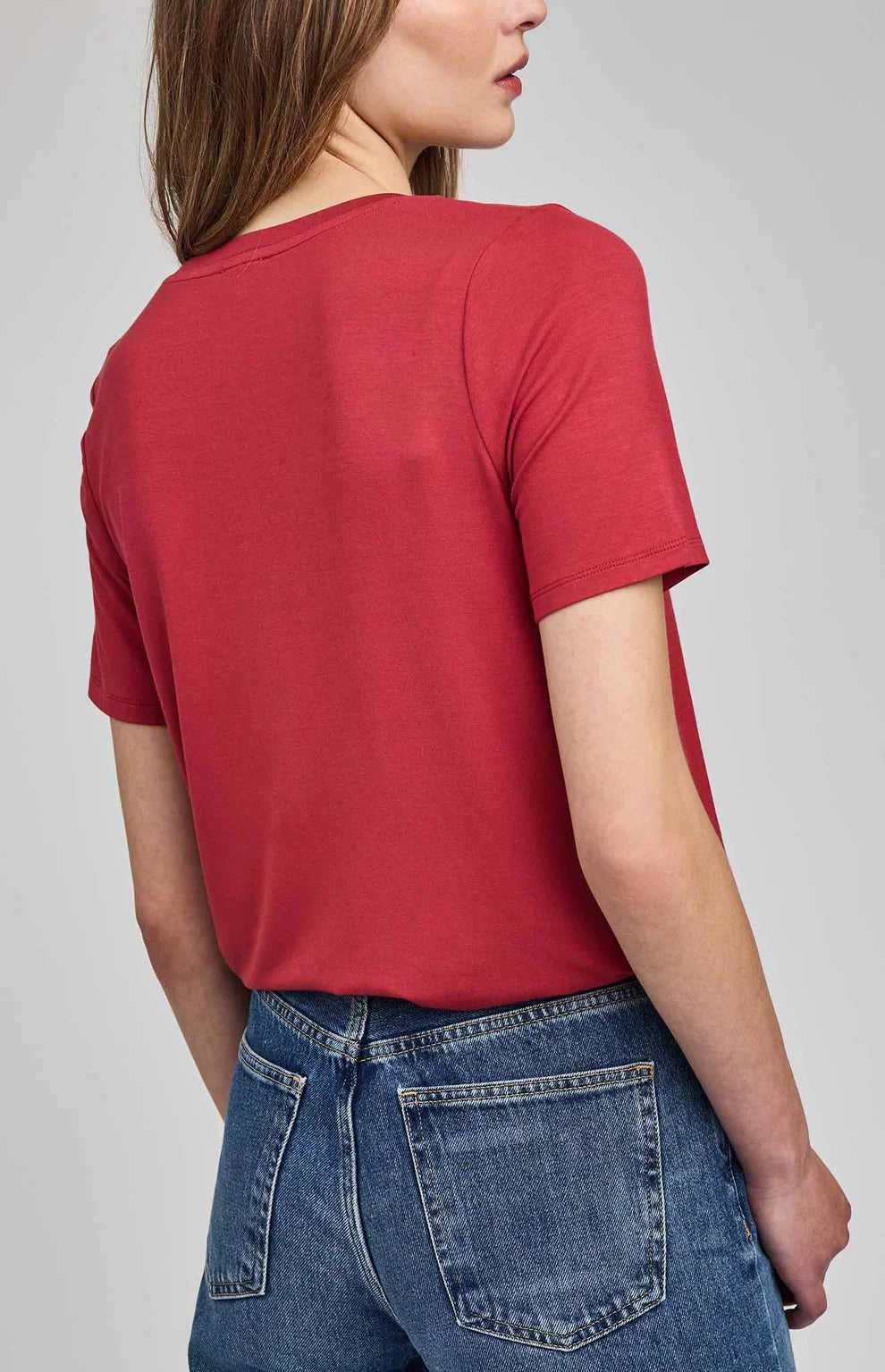 Gentle Fawn Jamie V-Neck Tee Garnet