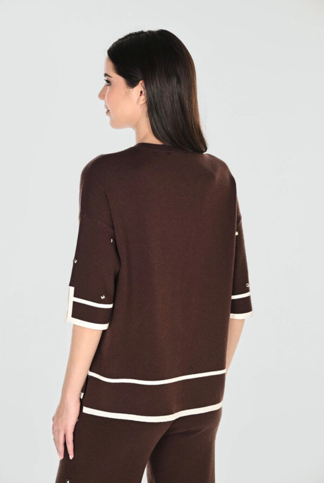 Frank Lyman Crew Neck Casual Pullover 263765