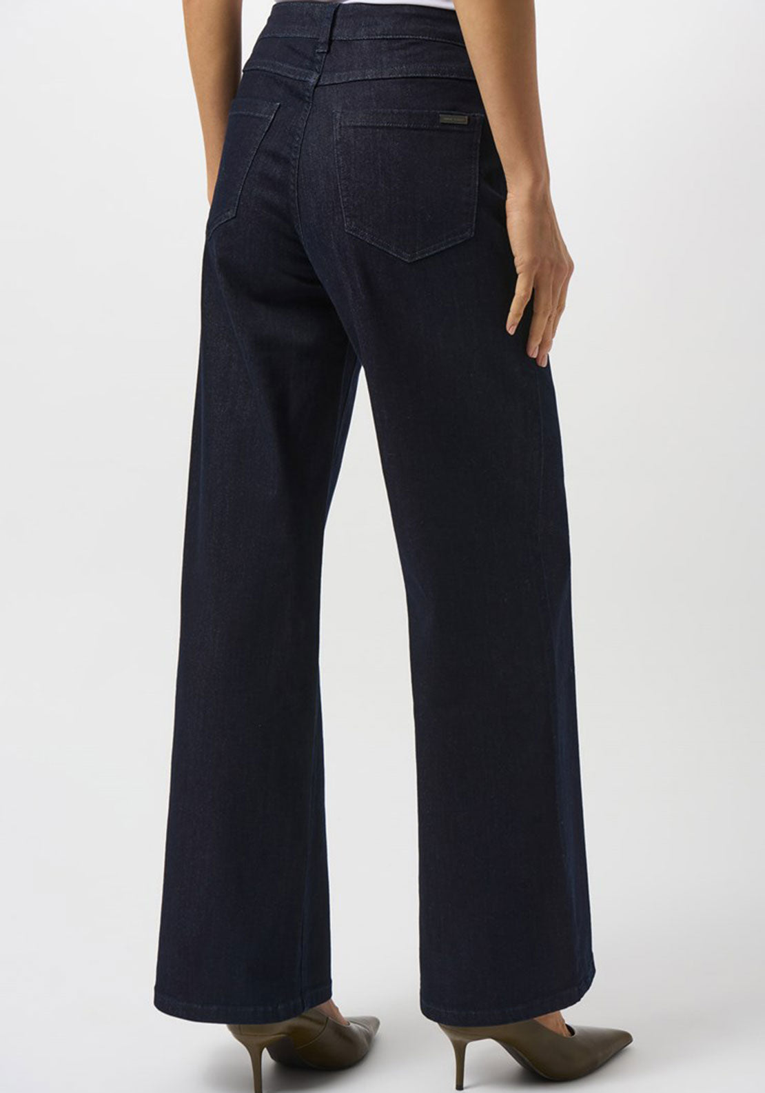 Joseph Ribkoff Goldie Classic Wide-Leg Stretch Jeans Dark