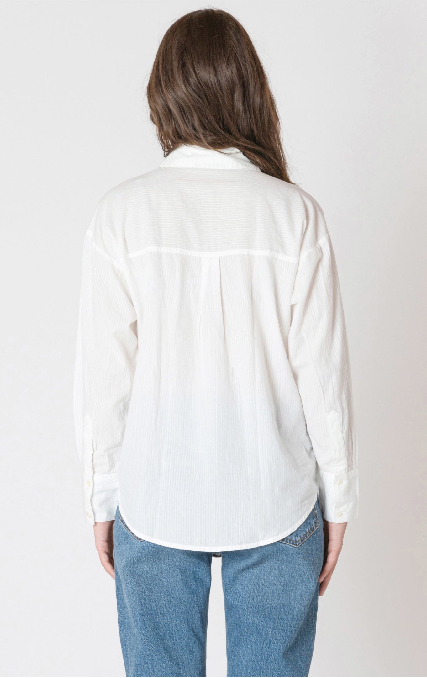 Dex Textured Button Front Shirt White