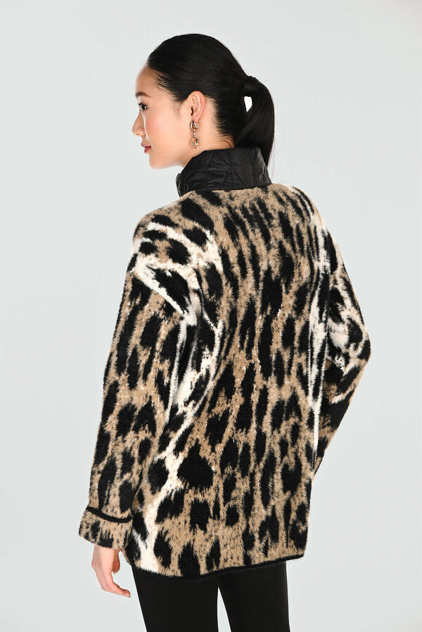 Frank Lyman Soft Knit Button Up Coat 263793