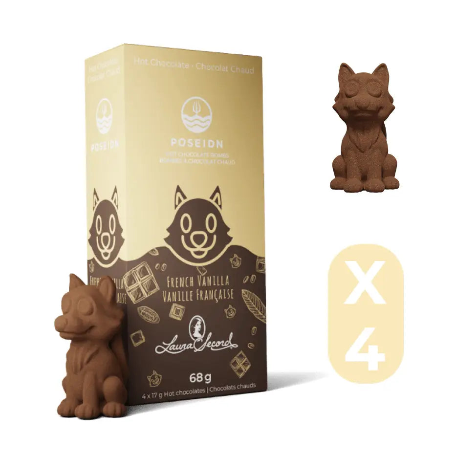 Poseidn French Vanilla Hot Chocolate Bombs