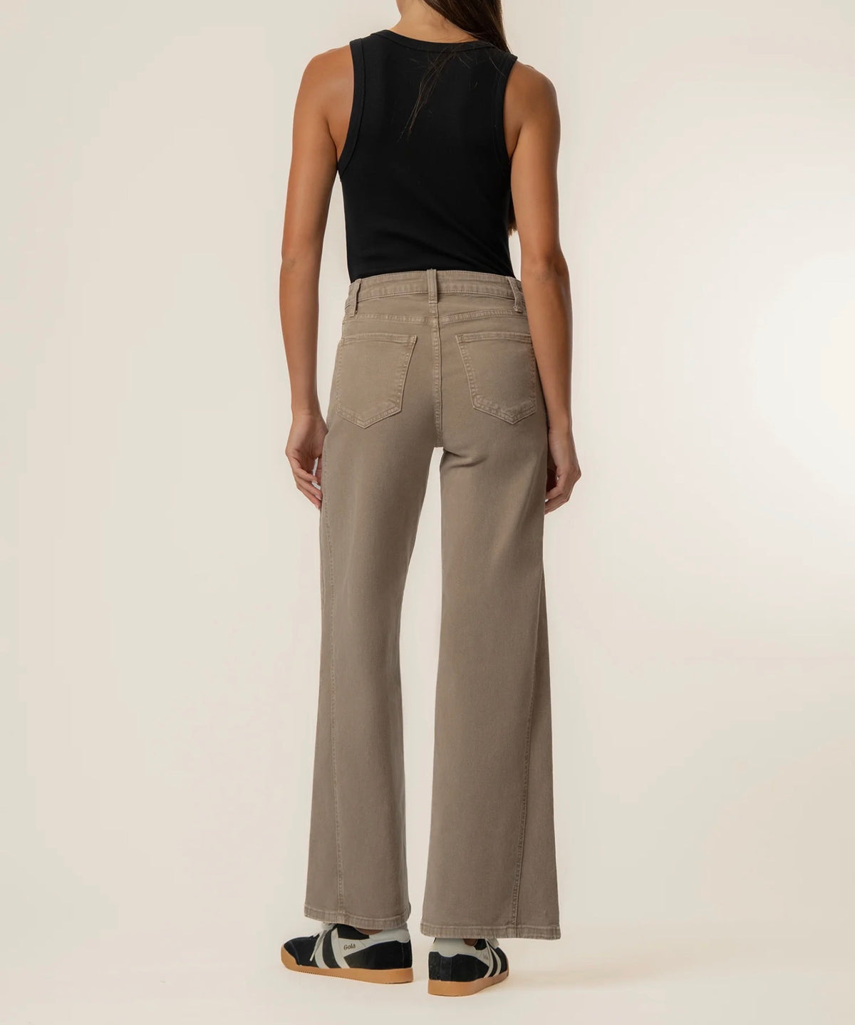 Kut Meg High Rise Wide Leg Jeans Milk Tea