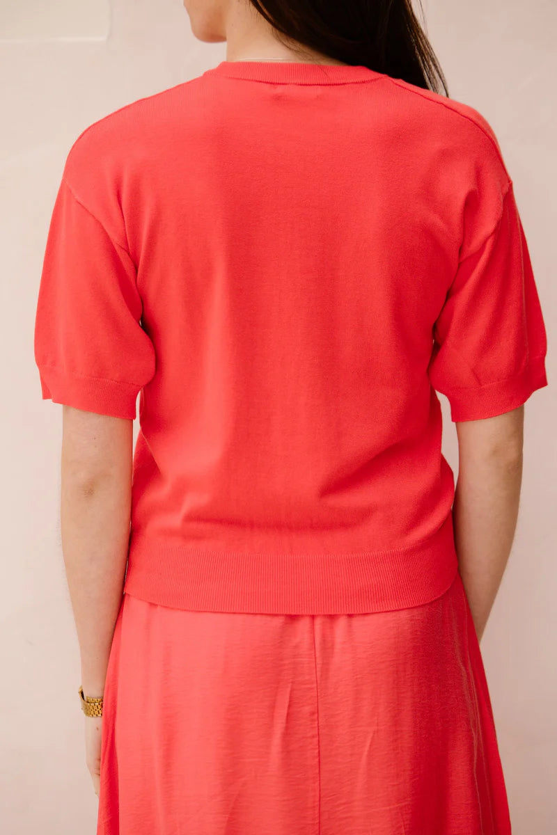 Esqualo Twist Front Top Chili Red