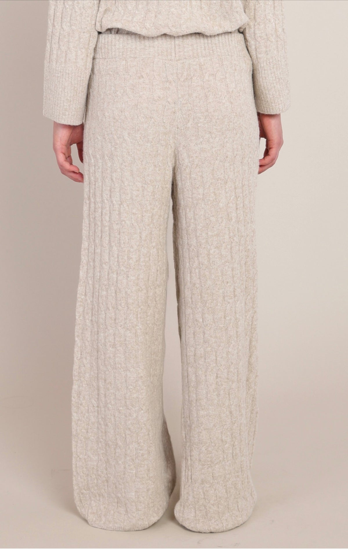 Room 34 Cable Knit Pants Beige