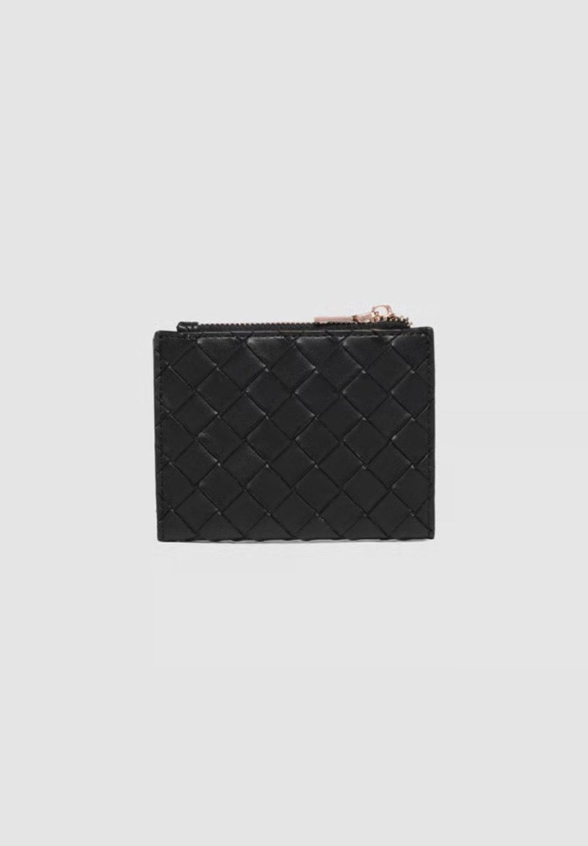 Louenhide Lily Woven Wallet Black