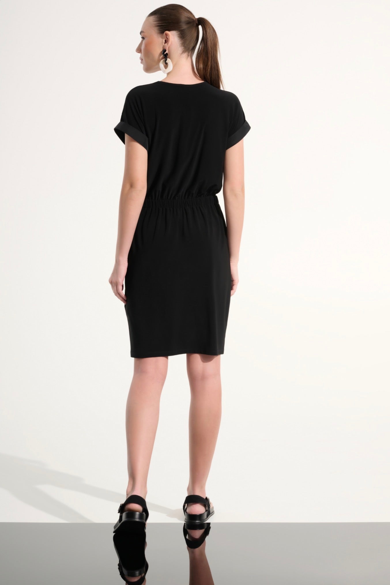 Joseph Ribkoff Silky Knit And Memory Straight Wrap Dress 262630
