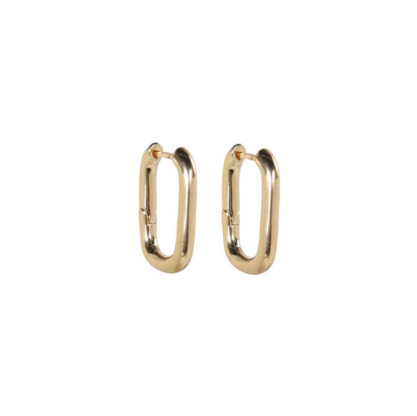 Merx Gold Rectangle Hoops