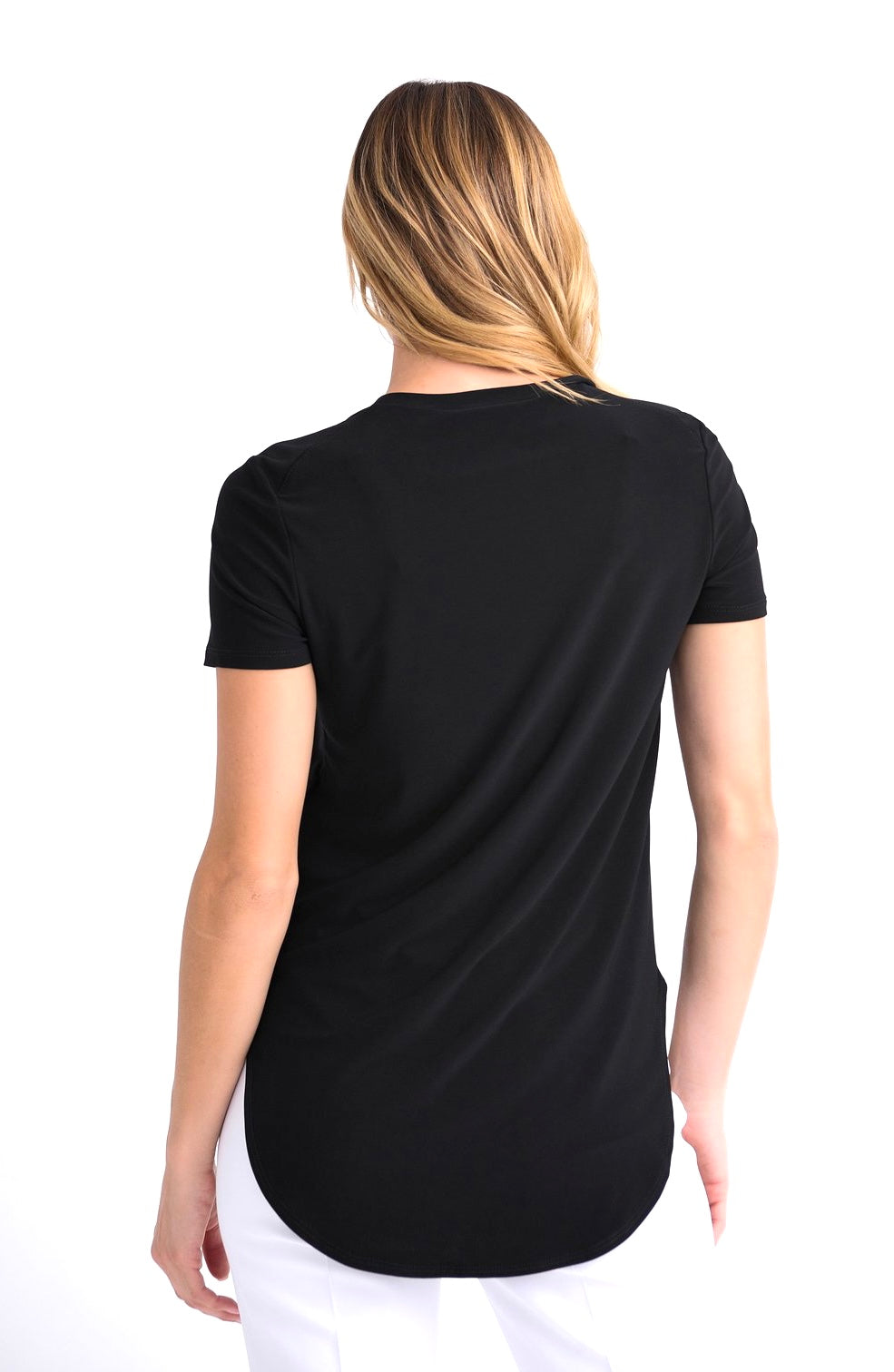 Joseph Ribkoff Basic Rounded Hem Tee