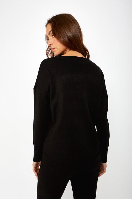 Frank Lyman V-Neck Heart Sweater