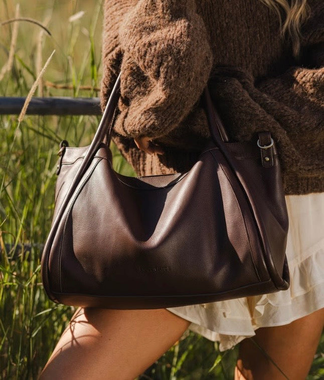 Louenhide Mini Sutton Shoulder Bag Chocolate