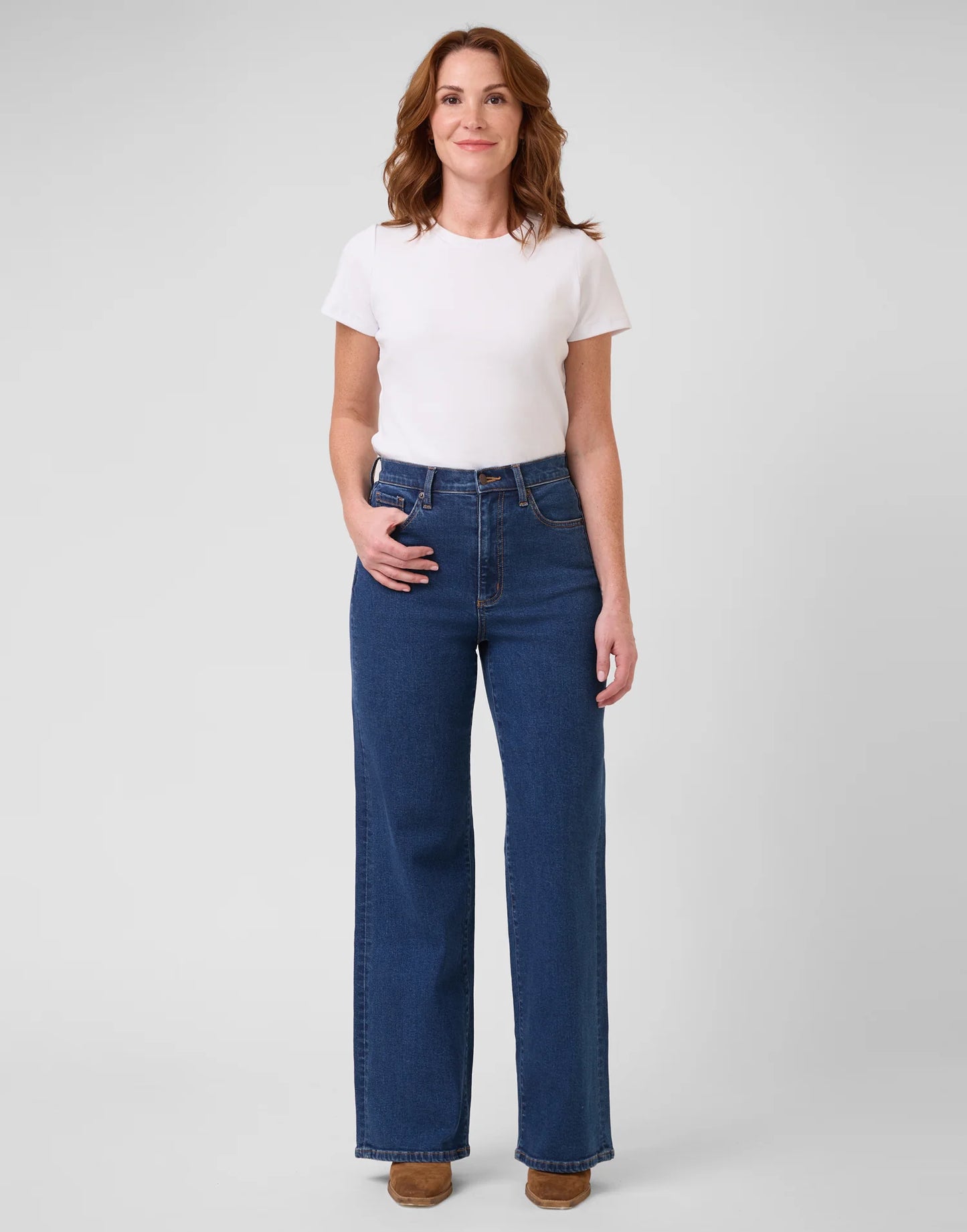 Yoga Jeans Lily Wide Leg Jeans Heritage Blue