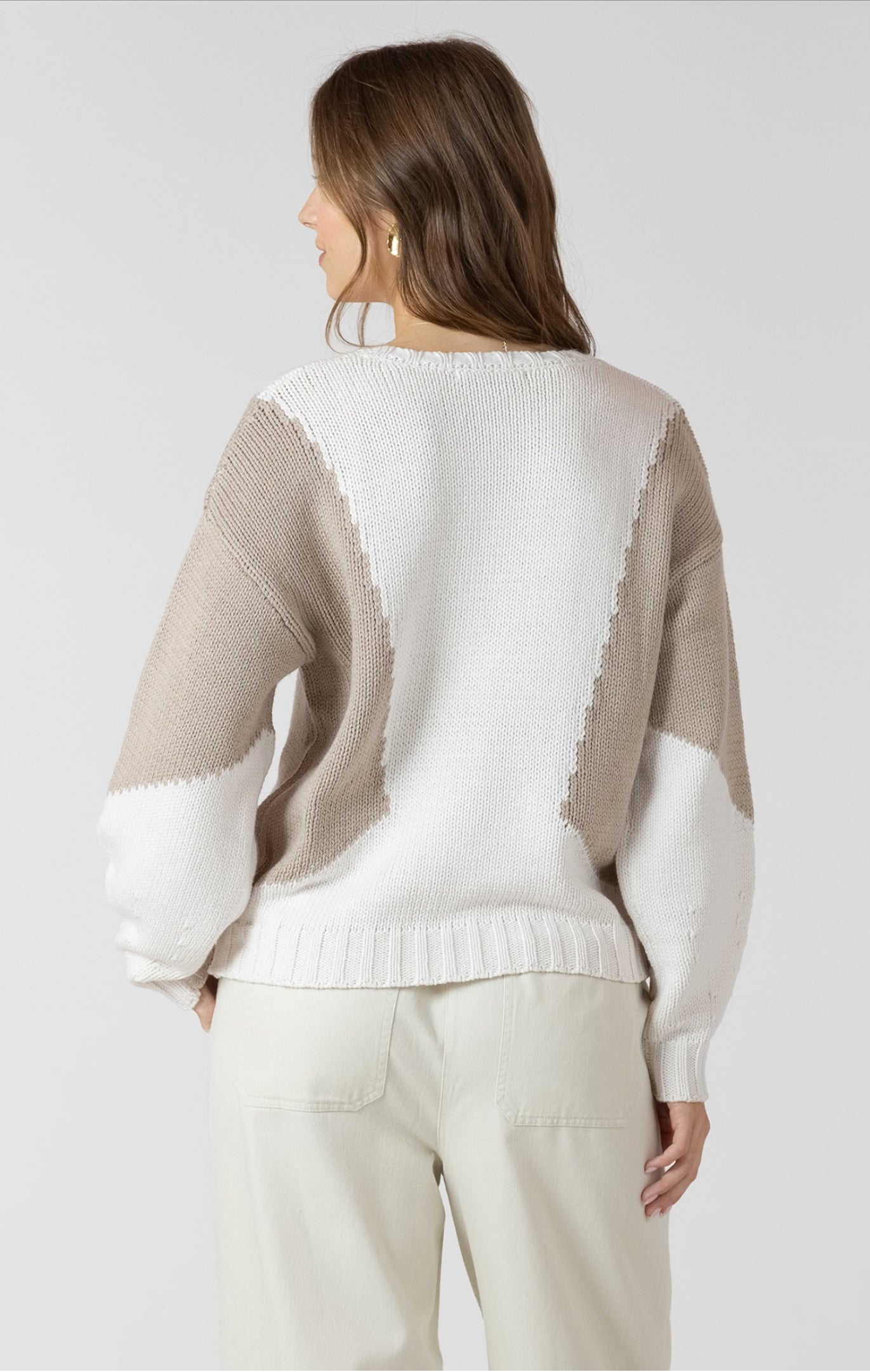 Dex Colour Block Crewneck Sweater