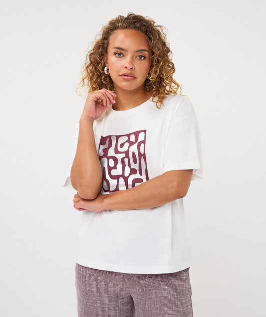 Esqualo L’Art Abstract Tee Silver