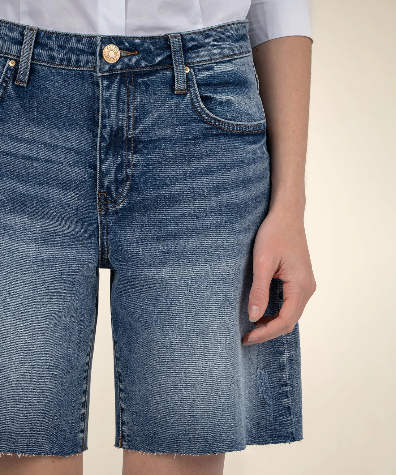 Kut Hailey High Rise Bermuda Shorts