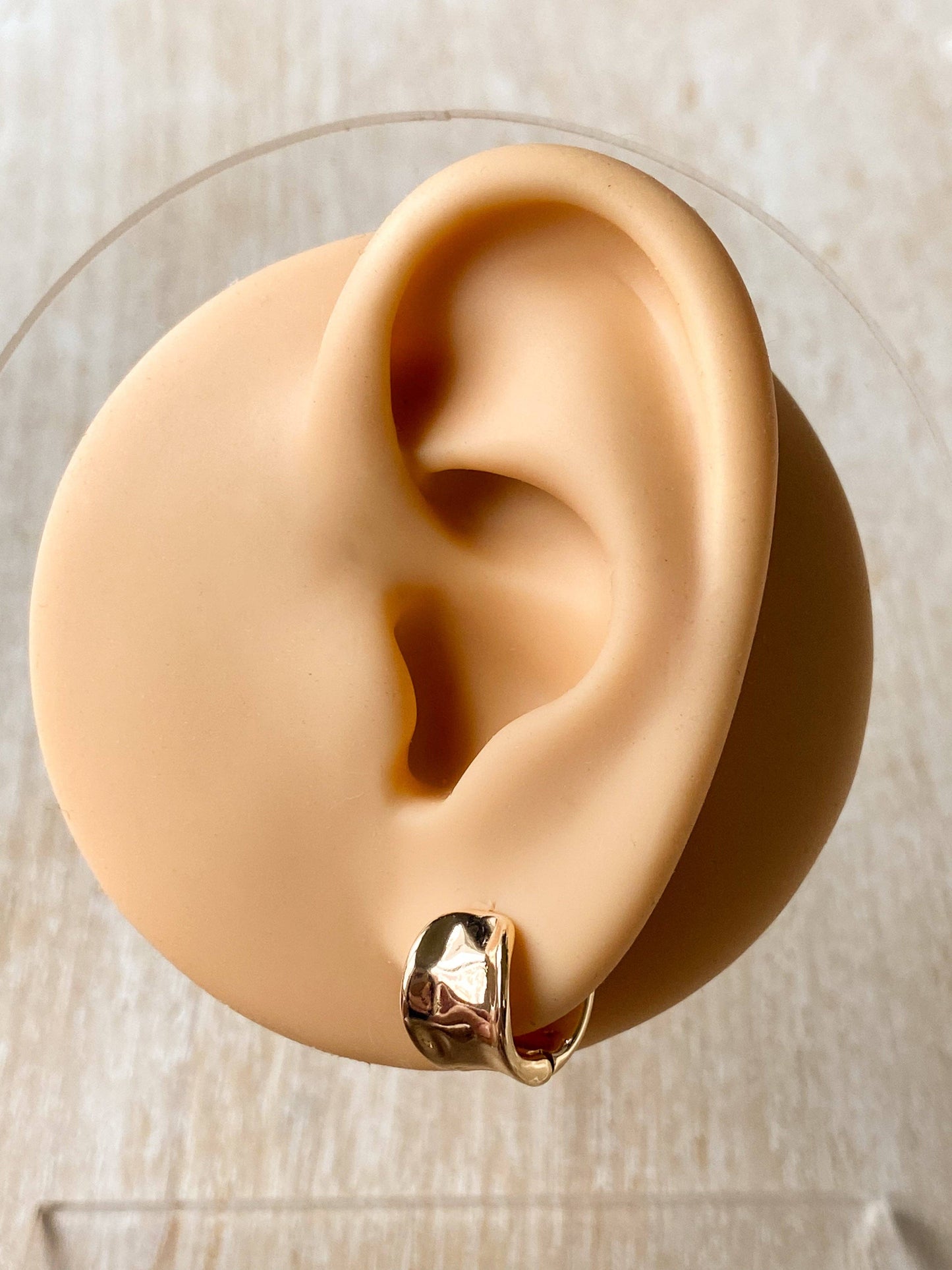 Agaveh Girl Grace Hoop Earrings Silver