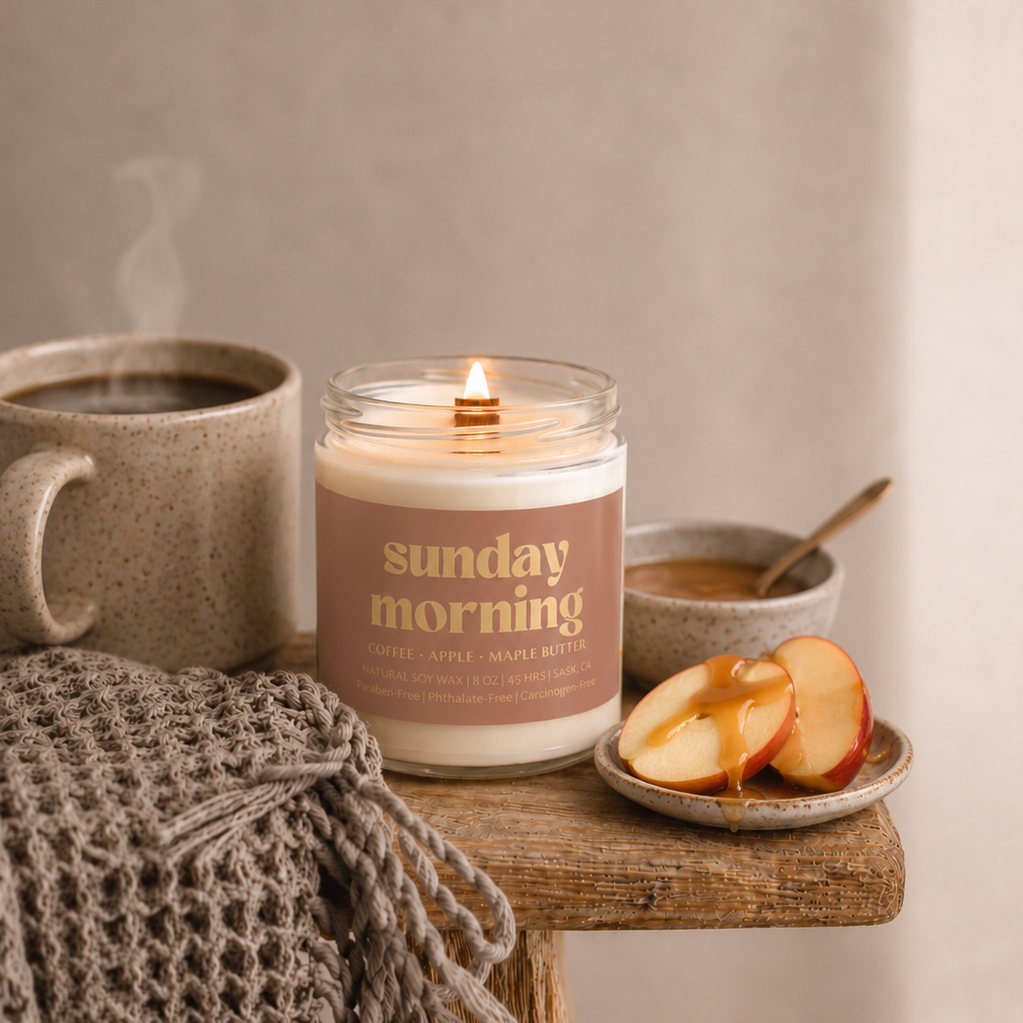 Prairie Creek Candles Sunday Morning Soy Candle