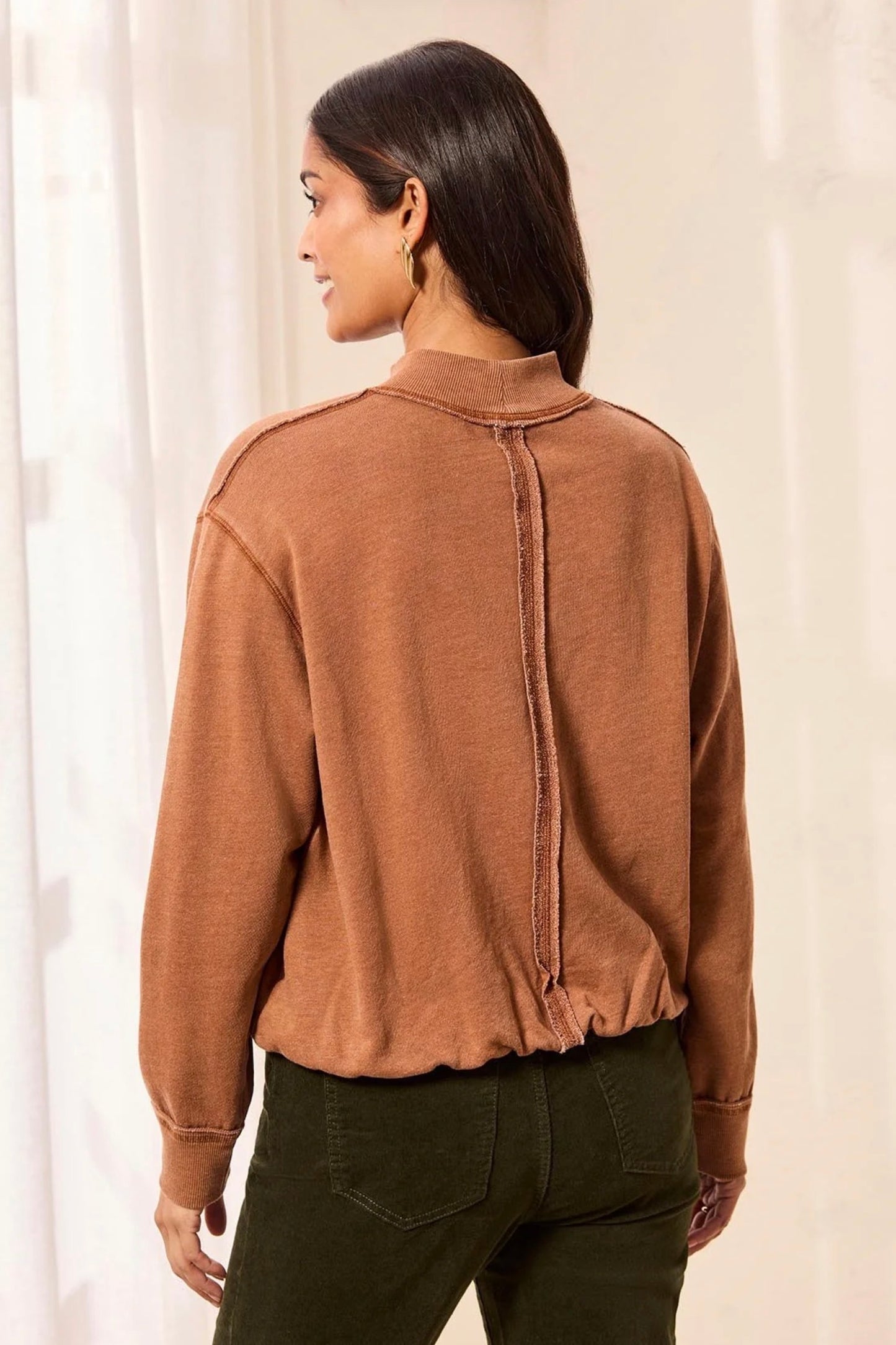 Tribal Bubble Terry Crewneck Hazelwood