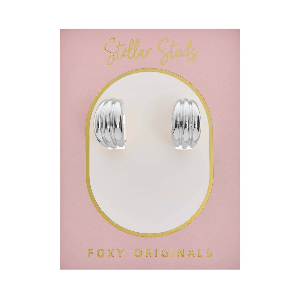 Foxy Originals Luna Stud Earrings Silver