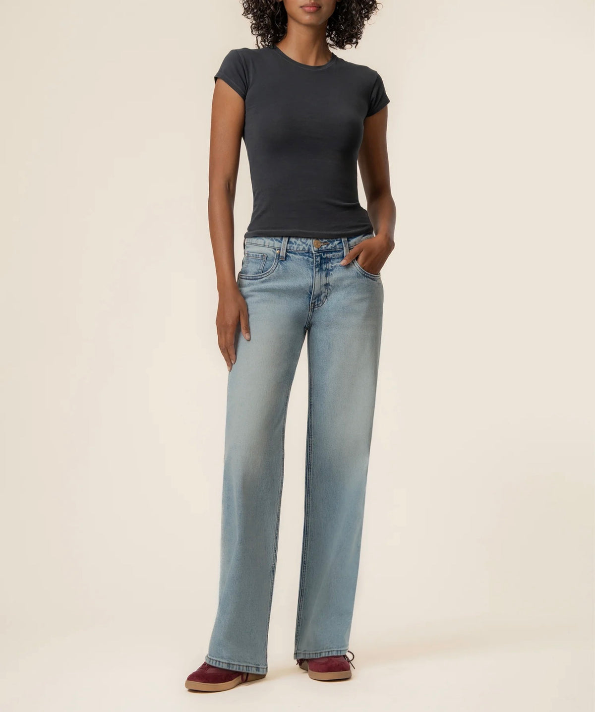 Kut Selena Baggy Low Rise Jeans