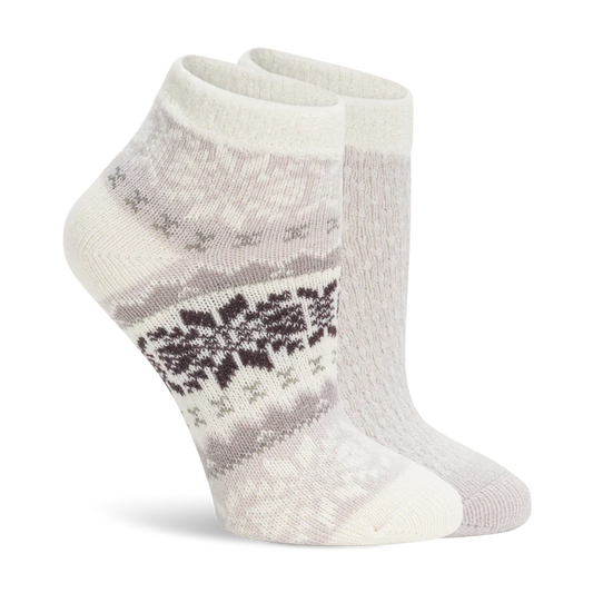 Lemon 2Pk Snow Day Ankle Socks Purple