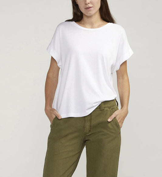 Jag Drapey Tee White