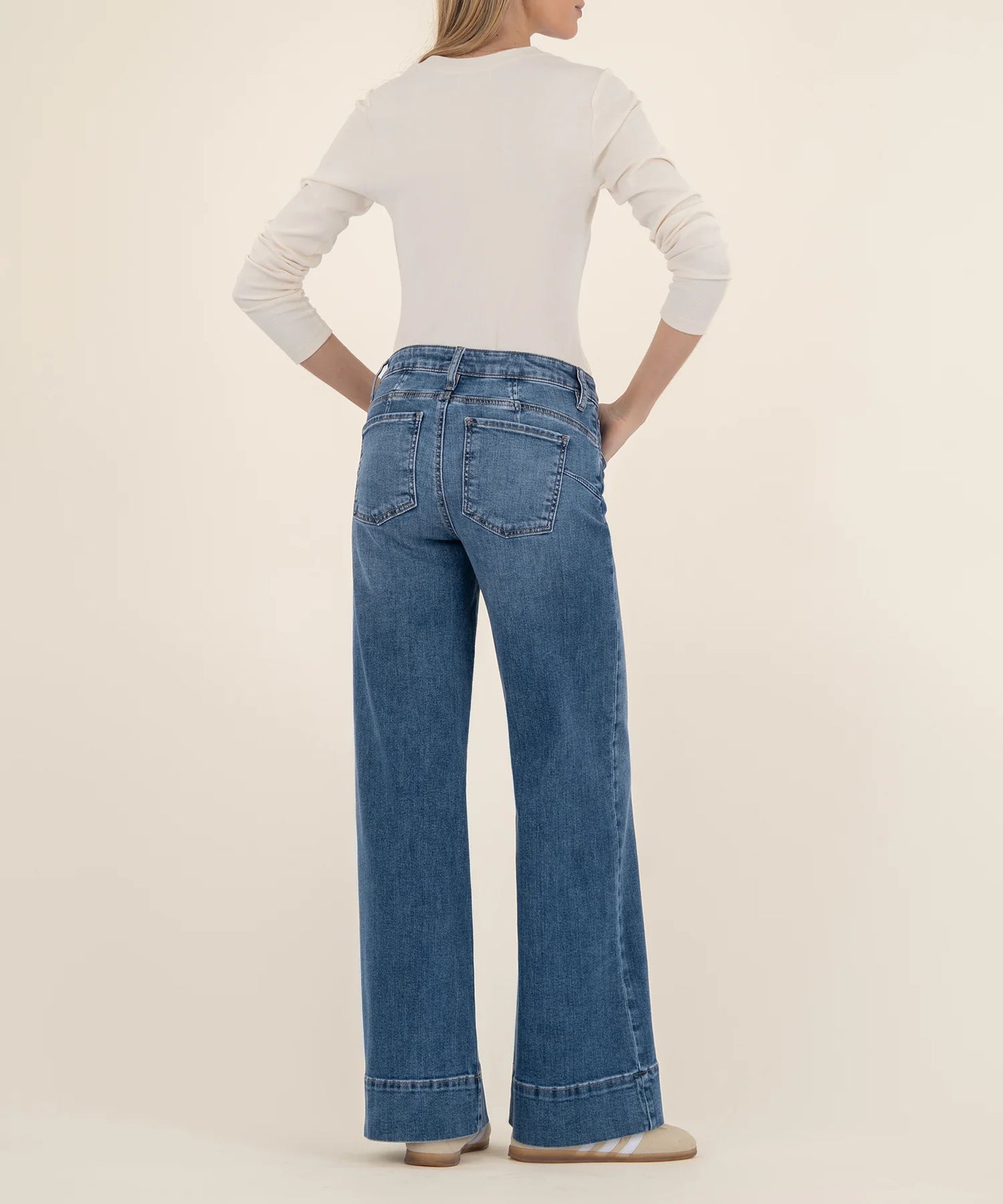 Kut Maya High Rise Wide Leg Jeans Amuse