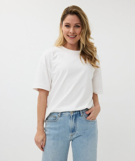 Esqualo Basic Oversized Tee White
