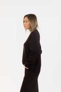 Lyla & Luxe Claret Sweater Chocolate